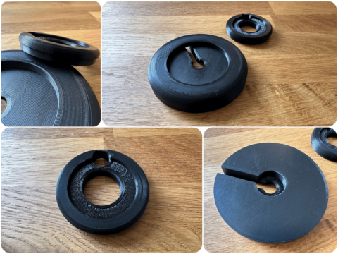 Wandmontierter HomePod Ständer Aus Acryl - Mit Wildlederschutz, Transparent