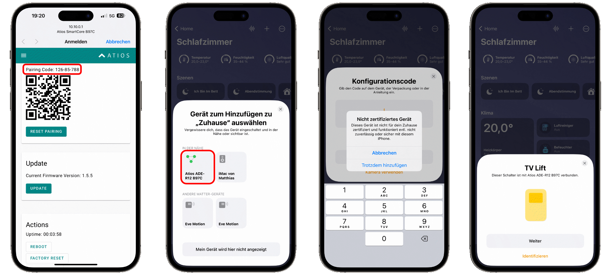 Atios-SmartCore-TV-Lift-nativ-via-Apple-Home-bedienen3 Atios SmartCore - TV-Lift nativ via Apple Home bedienen