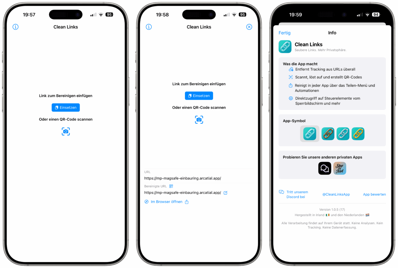 Code Hinter App Clean Links - kostenlose App reinigt Links hinter QR-Codes und deckt ...