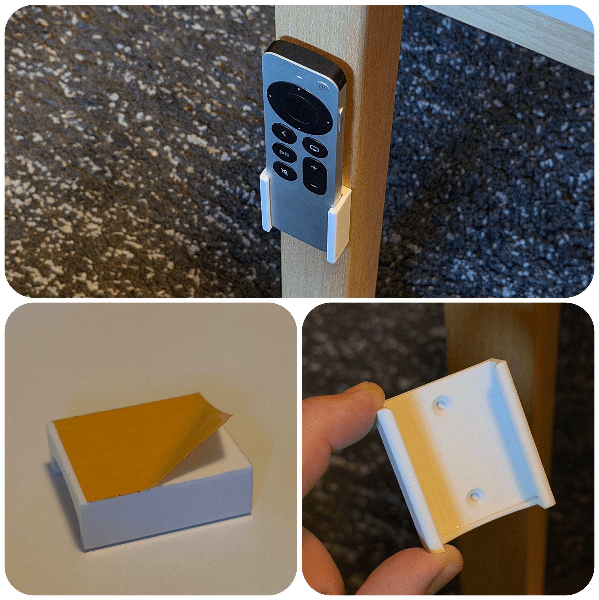 Ordnung-im-Zuhause-Halterung-fuer-Siri-Remote-des-Apple-TV4 Ordnung im Zuhause - Halterung für die Siri Remote des Apple TV