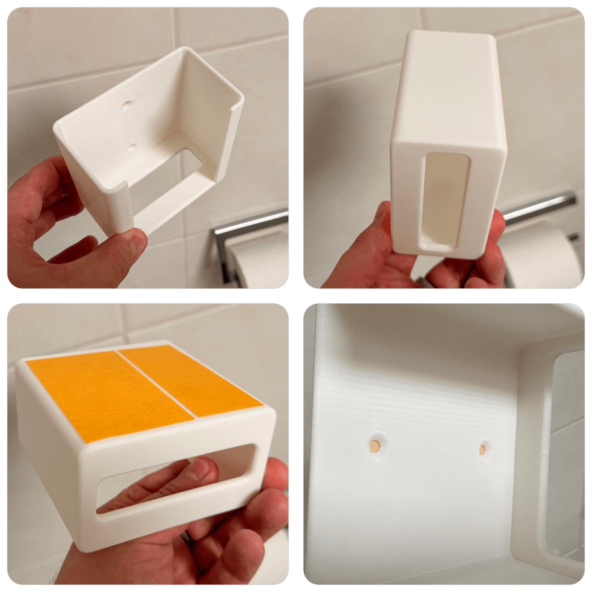 Alltagsprobleme_mit_3DDruck_loesen_Halterung_fuer_feuchtes_Toilettenpapier2 Wandhalterung für feuchtes Toilettenpapier